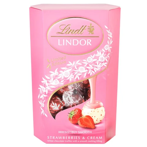 Цукерки Lindt Lindor Полуниця 200г