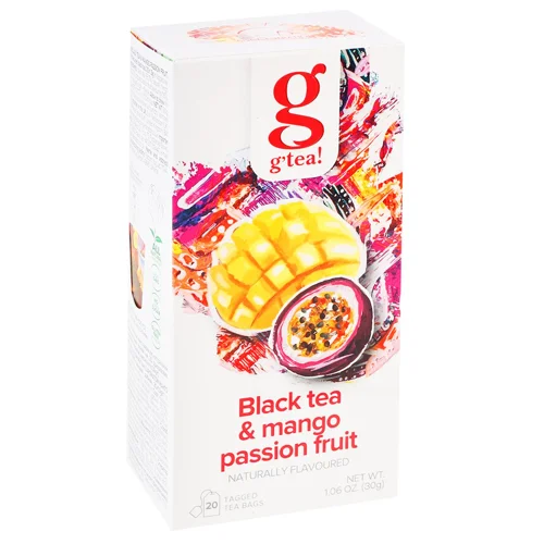 Чай чорний G'tea! манго та маракуйя 1,5г*20шт