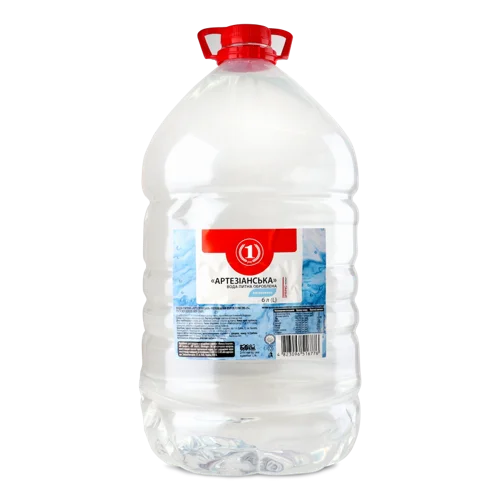 Вода Питна Негазована Оброблена Артезіанська ТМ '1', п/пл 6л