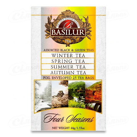 Чай Basilur Four Seasons асорті, 25*1,5г