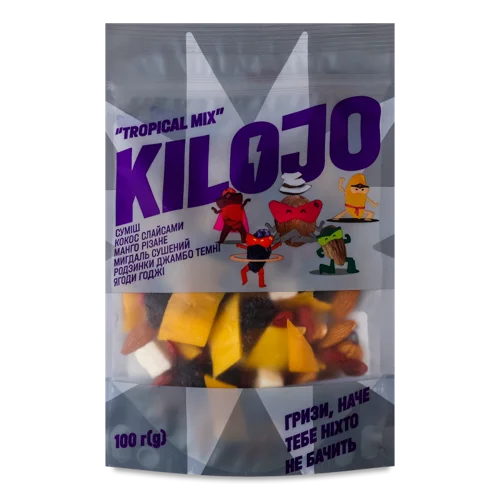 Суміш Сухих Фруктів Та Ягід Tropical Mix, В/ґ, 100г