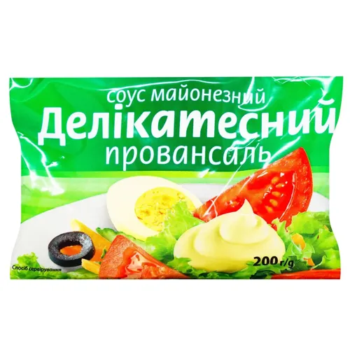 Майонезний соус Чумак Делікатесний провансаль 15% 200г