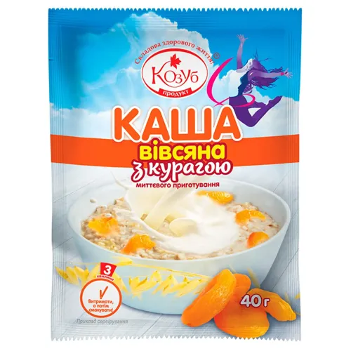 Каша Козуб вівсяна з курагою 40г