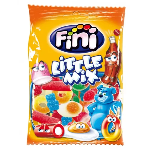 Цукерки Fini Шипучий Мікс Fini желейні і карамельні асорті 100г