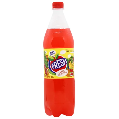 Напій газований Бон Буассон FRESH Банан-Полуниця 1л