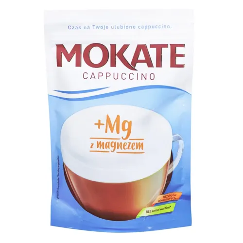 Напій кавовий Mokate Капучино + Магній розчинний 110г
