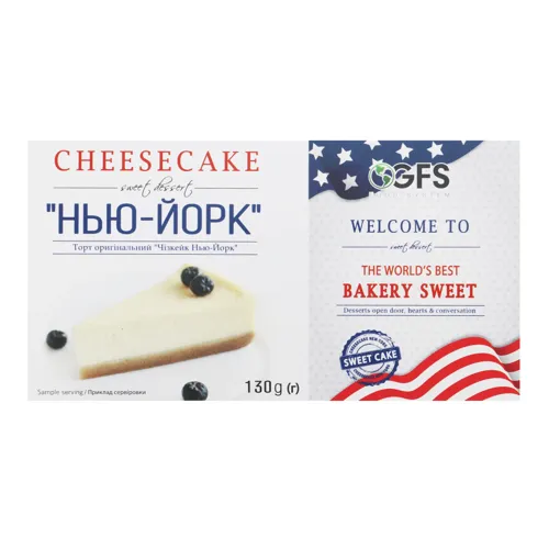 Торт оригінальний Чізкейк Нью-Йорк GFS