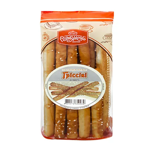 Палички хлібні з сіллю Гріссіні Рум'янець м/у 0.2кг