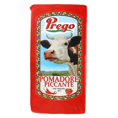 Сир 45% твердий Pomadore Piccante Prego кг
