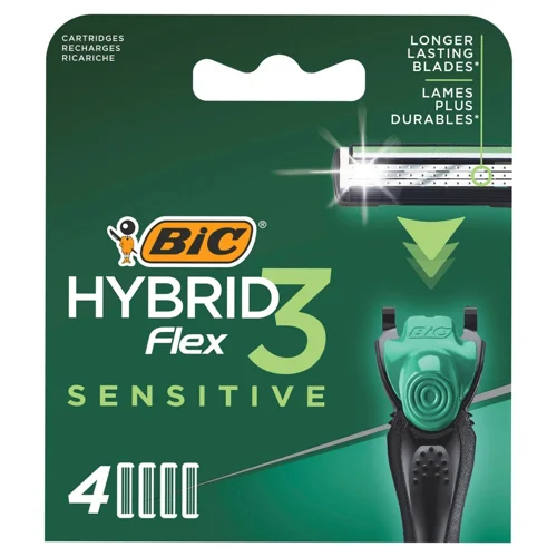 Картриджі для гоління BIC Flex 3 Hybrid Sensitive змінні 4шт