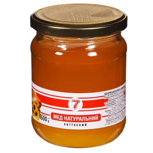 Мед соняшниковий 7 600г