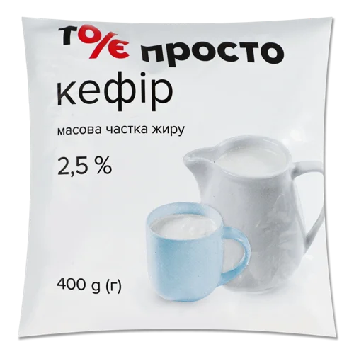 Кефір 2.5% Пастеризований, 400 Г