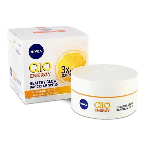 Крем для Обличчя Денний SPF15 Healthy Glow Q10 Energy, Нікея 50мл