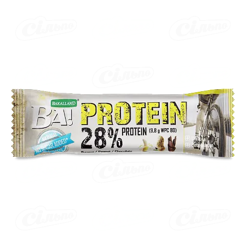 Батончик Ba! протеїновий банан-арахіс в шоколадній глазурі, 35г