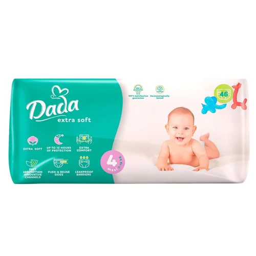 Підгузки Dada Extra Soft Maxi 4 7-18кг 46шт