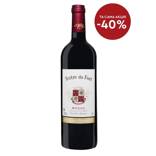 Вино Tertre du Fort Medoc червоне сухе 13,5% 0,75л