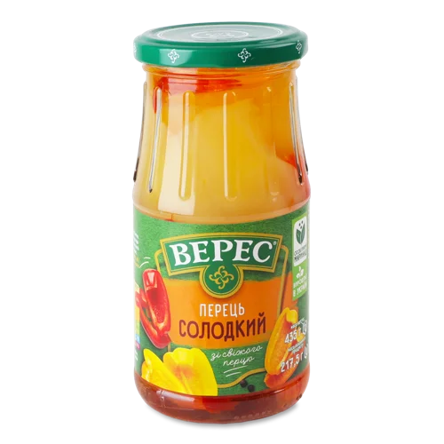 Перець солодкий стерилізований Верес с/б 435г