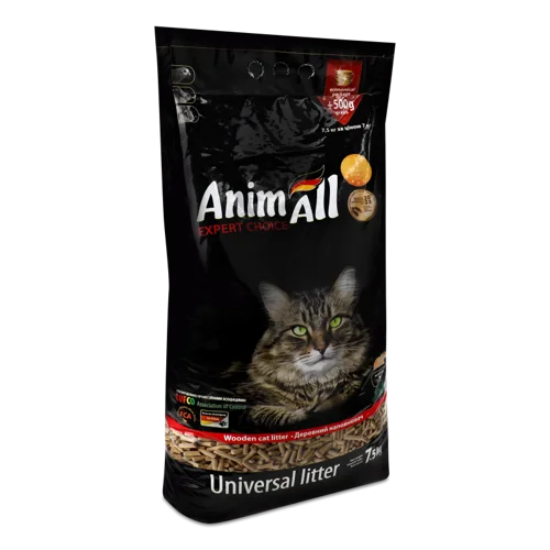Наповнювач Деревний Універсальний AnimАll, Вищого ґатунку, 7.5л