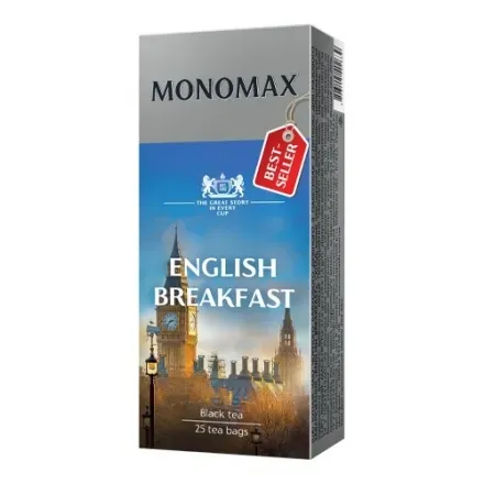 Суміш чаїв «МОNОМАХ English Breakfast» кенійський, індійський, цейлонський, чорний дрібний