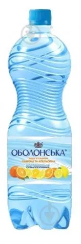Вода Оболонська зі смаком лимона та апельсина 0,5л