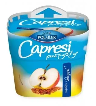 Сир Polmlek Capresi яблуко-родзинки 17% коров'яче молоко, 150г
