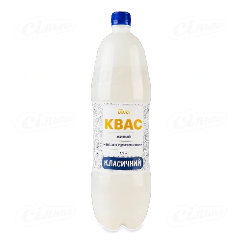 Квас Jiva ЛТ Класичний сильногазований, 1,5л