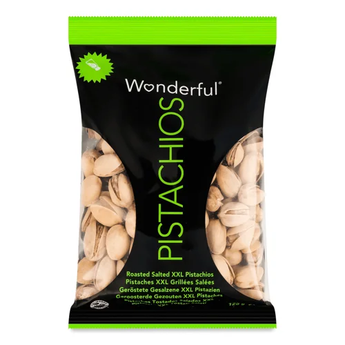 Фісташки Wonderful Pistachios смажені солоні 125г