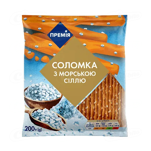 Соломка «Премія» з морською сіллю, 200г