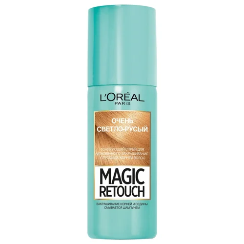 Спрей L'Oreal Paris Magic Retouch тонуючий дуже світло-русявий для миттєвого зафарбовування відрослого коріння волосся 75мл