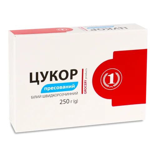 Цукор Білий Швидкорозчинний Вищого Ґатунку, к/у 250г