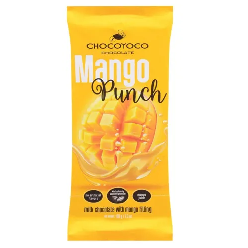 Шоколад Chocoyoco молочний з начинкою манго 100г