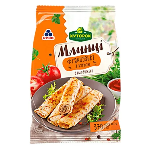 Млинці Французькі з куркою Хуторок 370г