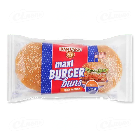 Булочки Dan Cake Maxi для гамбургерів, 300г