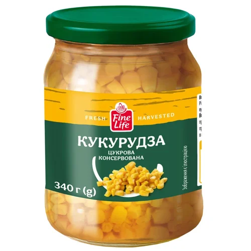 Кукурудза Fine Life цукрова 340г