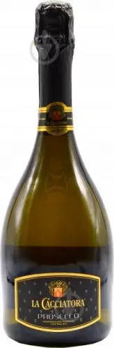 Вино ігристе біле брют La Cacciatora Prosecco DOC extra Dry 0.75л