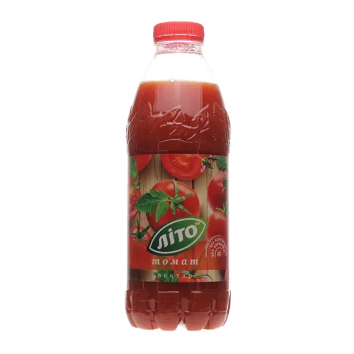 Нектар томатний «Літо» у пластиковій пляшці 0.9л