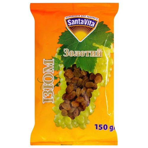 Родзинки SantaVita золоті 150г