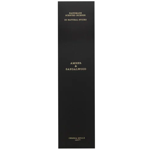 Аромапалички Cereria Molla Amber & Sandalwood 20шт