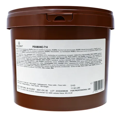 Праліне мигдально-фундучне Callebaut відро 5кг