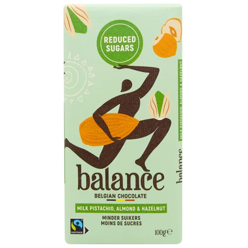 Шоколад Balance з горіхами без цукру 100г