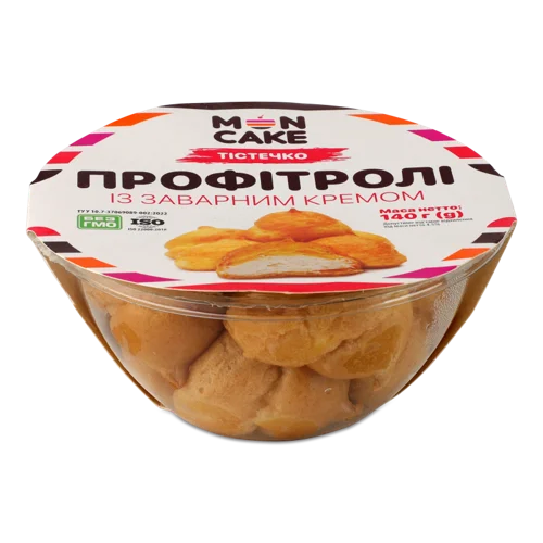 Тістечко Профітролі Із Заварним Кремом, в/ґ, к/у 140г