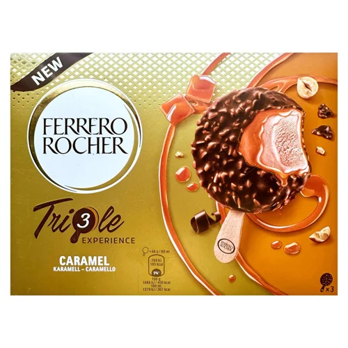 Морозиво Ferrero Triple Experience зі смаком карамелі 138г