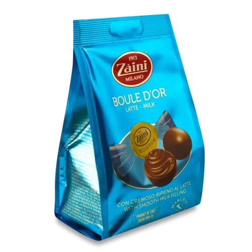 Цукерки Zaini Boule D'or з молочі кремом з молочного шоколаду