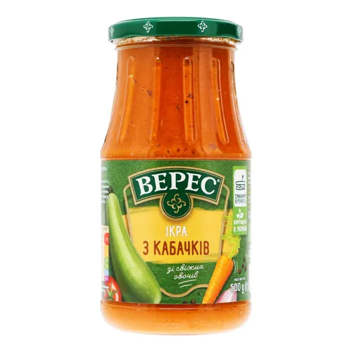 Ікра з кабачків Екстра Верес с/б 500г
