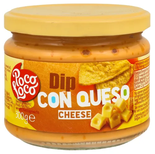 Соус сирний Dip con Queso Poco Loco у скляній банці 300г