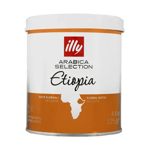 Кава мелена смажена Etiopia Arabica Selection Illy з залізної банки 125г