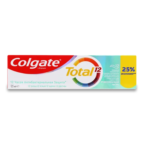 Зубна Паста Професійне Чищення Total 12 Colgate 125мл