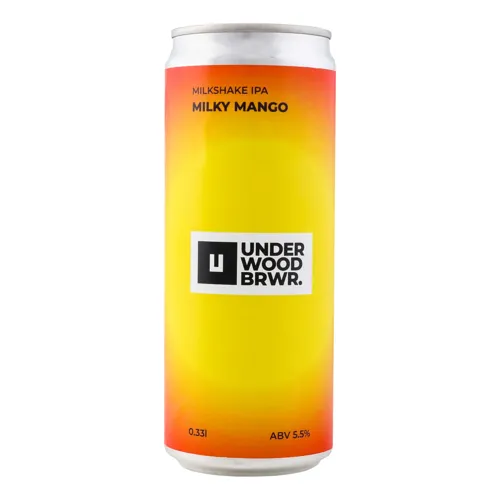 Пиво 0.33л 5.5% світле нефільтроване непастеризоване Milky Mango Underwood Brewery