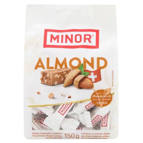 Батончики Minor шоколадні з мигдалем 150г