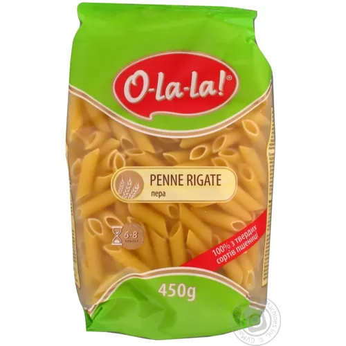 Макаронні вироби O-La-La Penne Rigate 450г